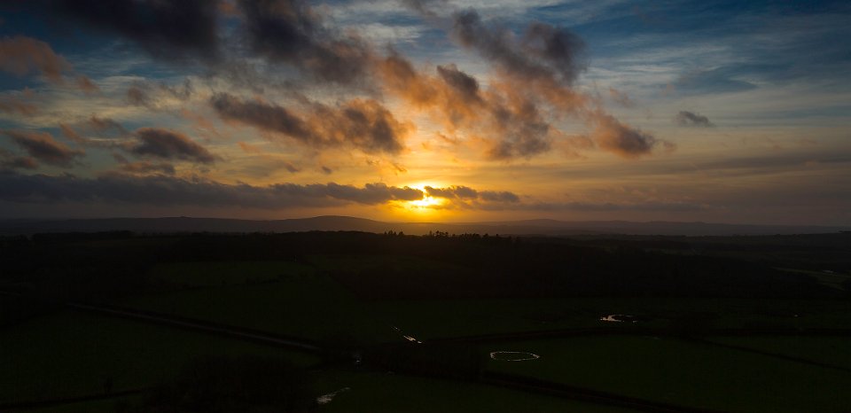 brent tor sunset